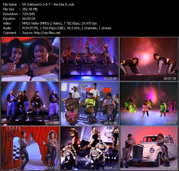 Oaktown's 3-5-7 video ”We Like It” from dvd ”Rock America Urban August 1990”