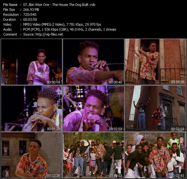 Jibri Wise One video ”The House The Dog Built” from dvd ”Rock America Urban August 1991”