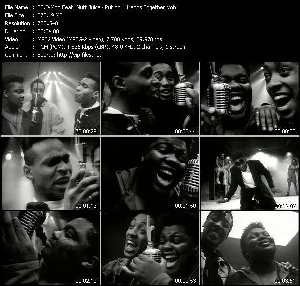 D-Mob Feat. Nuff Juice video ”Put Your Hands Together” from dvd ”Rock America Urban September 1990”