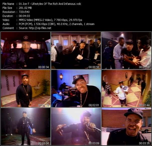 Ice-T video ”Lifestyles Of The Rich And Infamous” from dvd ”Rock America Urban September 1991”