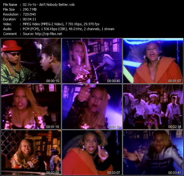 Yo-Yo video ”Ain't Nobody Better” from dvd ”Rock America Urban September 1991”