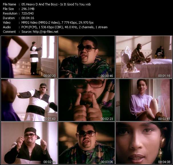 Heavy D And The Boyz video ”Is It Good To You” from dvd ”Rock America Urban October 1991”