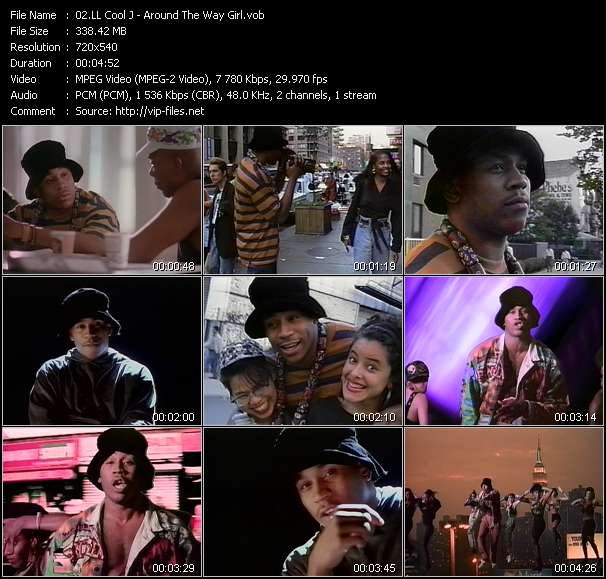 LL Cool J video ”Around The Way Girl” from dvd ”Rock America Urban December 1990”