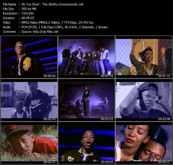 Too Short video ”The Ghetto (Uncensored)” from dvd ”Rock America Urban December 1990”