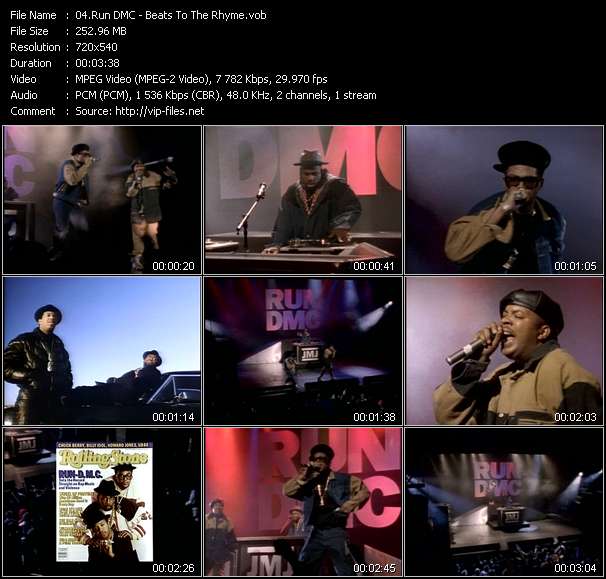 Run DMC video ”Beats To The Rhyme” from dvd ”Rock America Urban December 1991”