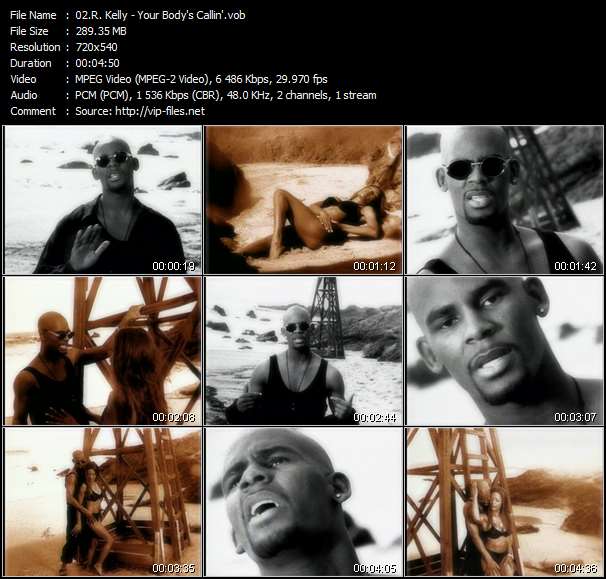 R. Kelly video ”Your Body's Callin'” from dvd ”R. Kelly. The R. In R'n'B. The Greatest Hits Video Collection.”