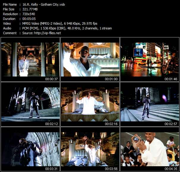 R. Kelly video ”Gotham City” from dvd ”R. Kelly. The R. In R'n'B. The Greatest Hits Video Collection.”