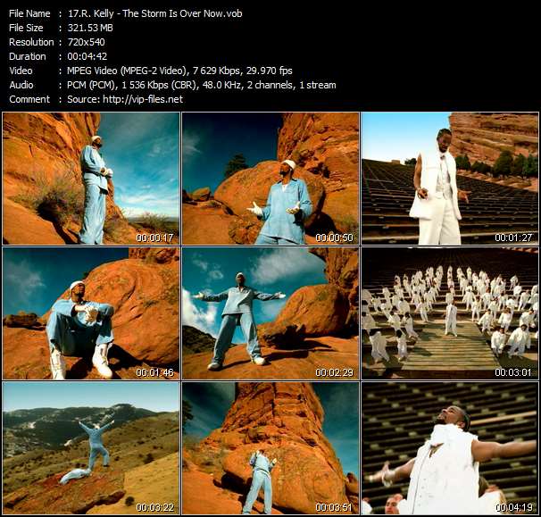 R. Kelly video ”The Storm Is Over Now” from dvd ”R. Kelly. The R. In R'n'B. The Greatest Hits Video Collection.”