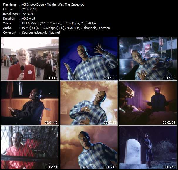 Snoop Dogg video ”Murder Was The Case” from dvd ”Snoop Doggy Dogg. Doggystyle”