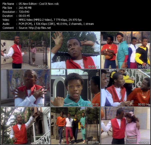 New Edition video ”Cool It Now” from dvd ”Telegenics Number 20A. November 1984”