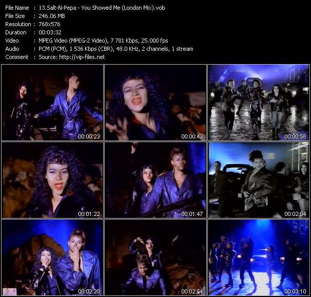 Salt-N-Pepa video ”You Showed Me (London Mix)” from dvd ”The Video Pool UK January 1992”