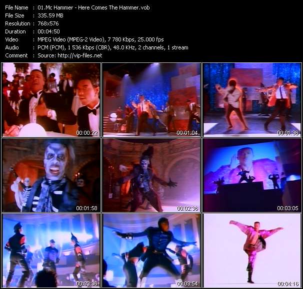 Mc Hammer video ”Here Comes The Hammer” from dvd ”The Video Pool UK March 1991”