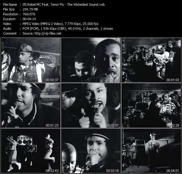 Rebel MC Feat. Tenor Fly video ”The Wickedest Sound” from dvd ”The Video Pool UK April 1991”