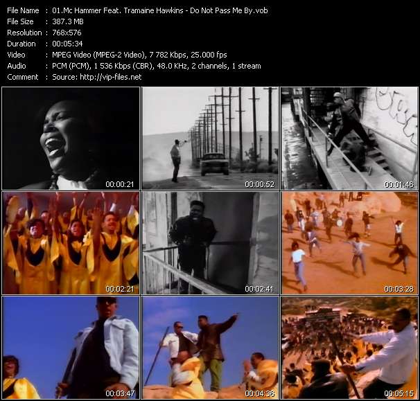 Mc Hammer Feat. Tramaine Hawkins video ”Do Not Pass Me By” from dvd ”The Video Pool UK April 1992”