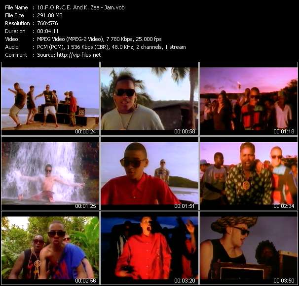 F.O.R.C.E. And K. Zee video ”Jam” from dvd ”The Video Pool UK June 1992”