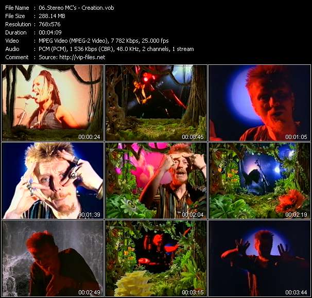 Stereo MC's video ”Creation” from dvd ”The Video Pool UK June 1993”