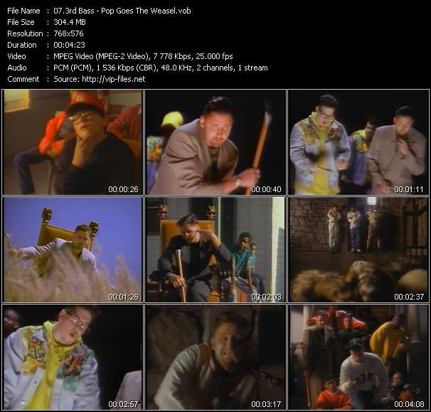 3rd Bass video ”Pop Goes The Weasel” from dvd ”The Video Pool UK July 1991”