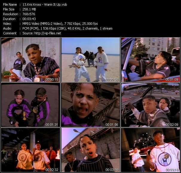 Kris Kross video ”Warm It Up” from dvd ”The Video Pool UK August 1992”