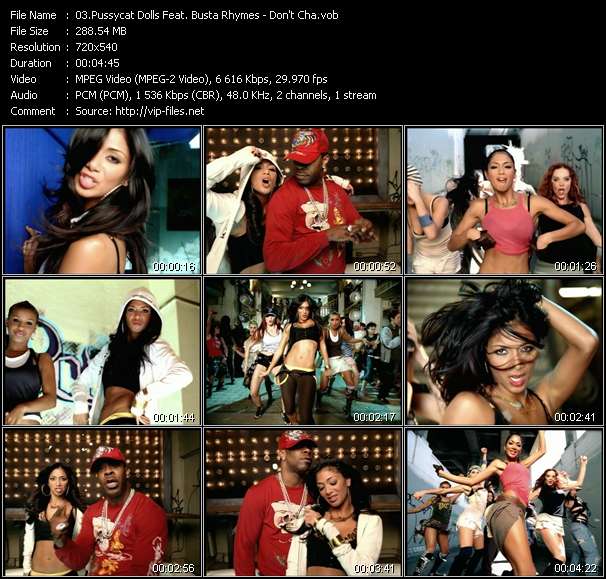 Pussycat Dolls Feat. Busta Rhymes video ”Don't Cha” from dvd ”Club Video July 2005”