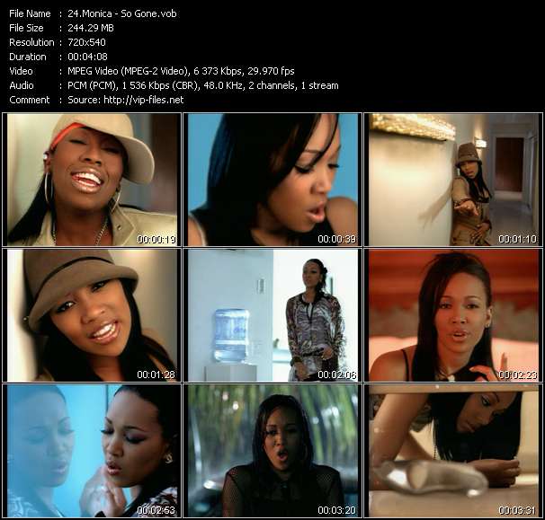 Monica video ”So Gone” from dvd ”Hot Video June 2003”