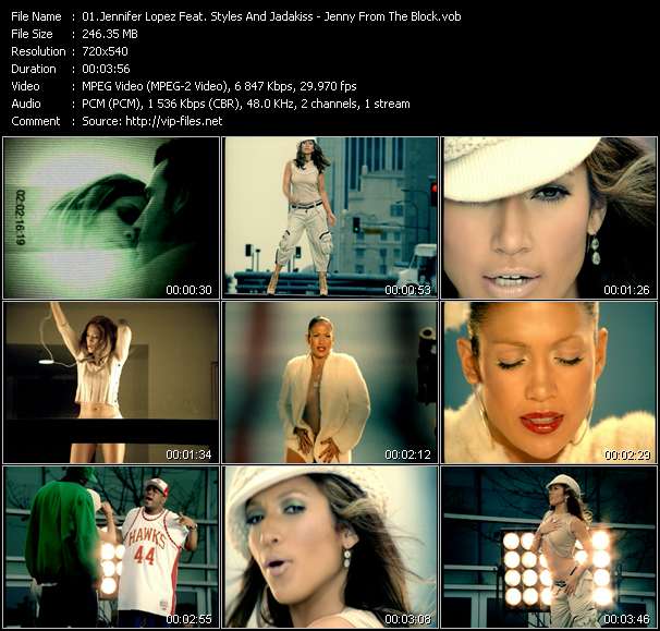 Jennifer Lopez Feat. Styles And Jadakiss video ”Jenny From The Block” from dvd ”Hot Video December 2002”