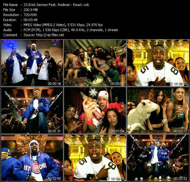 Erick Sermon Feat. Redman video ”React” from dvd ”Hot Video December 2002”