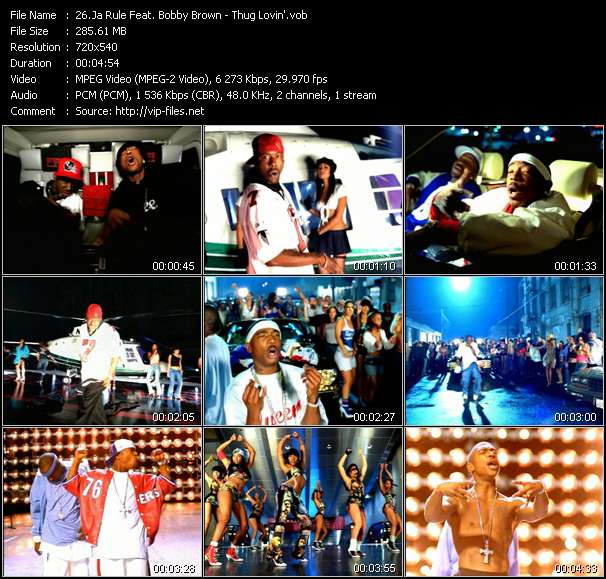 Ja Rule Feat. Bobby Brown video ”Thug Lovin'” from dvd ”Hot Video December 2002”