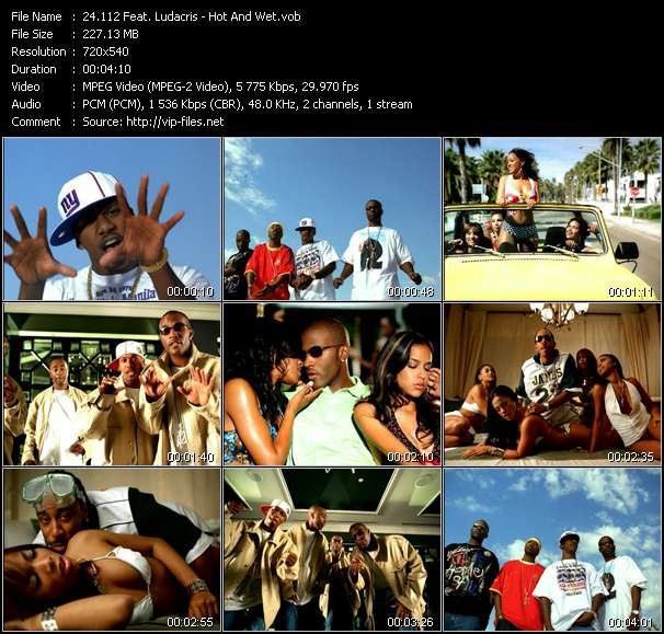 112 Feat. Ludacris video ”Hot And Wet” from dvd ”Hot Video December 2003”