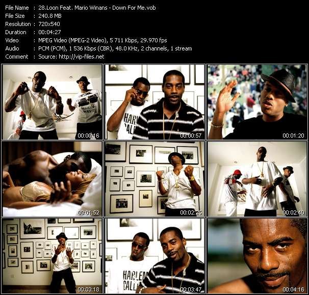 Loon Feat. Mario Winans video ”Down For Me” from dvd ”Hot Video December 2003”