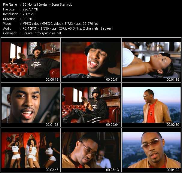 Montell Jordan video ”Supa Star” from dvd ”Hot Video December 2003”