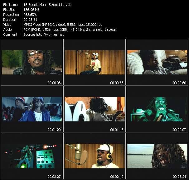 Beenie Man video ”Street Life” from dvd ”UK Chart Video February 2003”