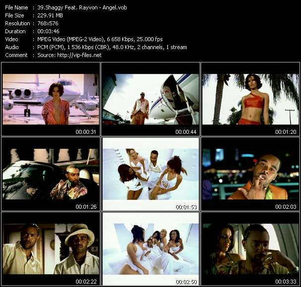 Shaggy Feat. Rayvon video ”Angel” from dvd ”UK Chart Video June 2002”