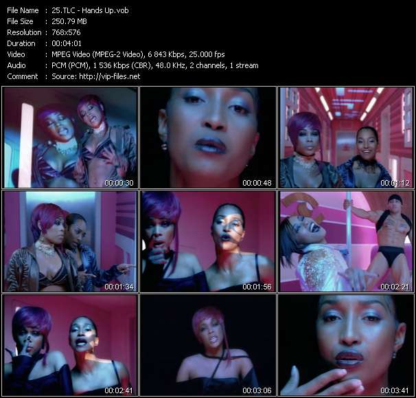 TLC video ”Hands Up” from dvd ”UK Chart Video June 2003”