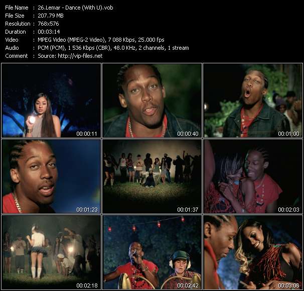 Lemar video ”Dance (With U)” from dvd ”UK Chart Video August 2003”