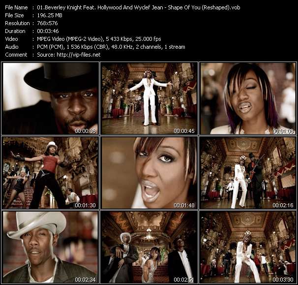 Beverley Knight Feat. Hollywood And Wyclef Jean video ”Shape Of You (Reshaped)” from dvd ”UK Chart Video November 2002”