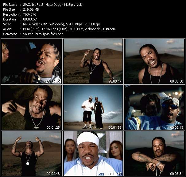 Xzibit Feat. Nate Dogg video ”Multiply” from dvd ”UK Chart Video November 2002”