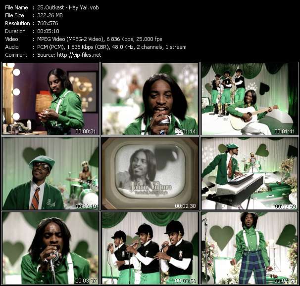 Outkast video ”Hey Ya!” from dvd ”UK Chart Video November 2003”