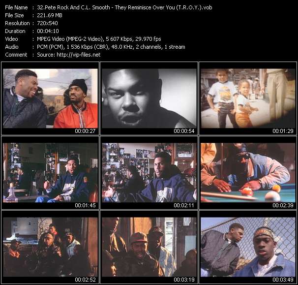 Pete Rock And C.L. Smooth video ”They Reminisce Over You (T.R.O.Y.)” from dvd ”Urban Video March 2006”