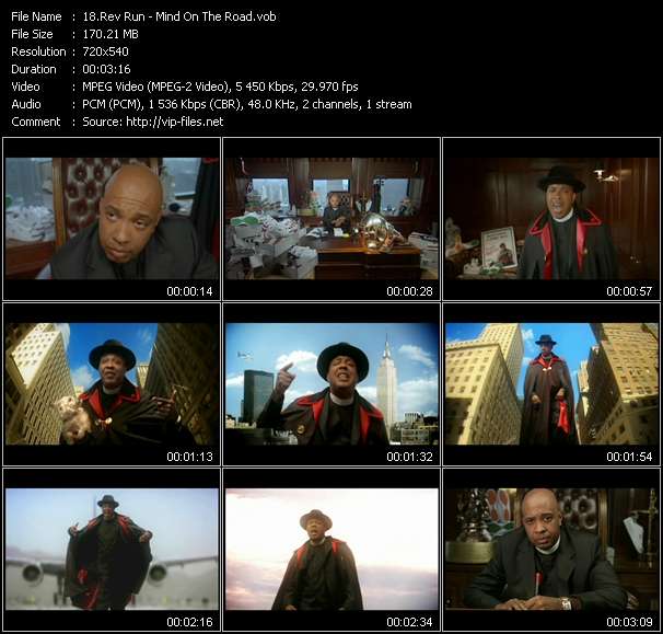 Rev Run video ”Mind On The Road” from dvd ”Urban Video October 2005”