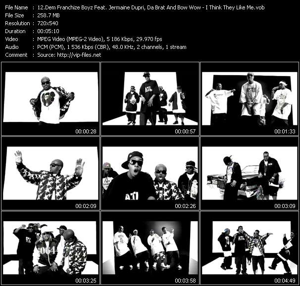 Dem Franchize Boyz Feat. Jermaine Dupri, Da Brat And Bow Wow video ”I Think They Like Me” from dvd ”Urban Video December 2005”