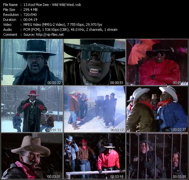 Kool Moe Dee video ”Wild Wild West” from dvd ”Rock America Dance April 1988”