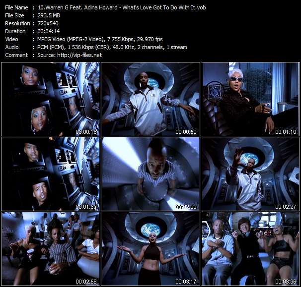Warren G Feat. Adina Howard video ”What's Love Got To Do With It” from dvd ”Rock America Dance September 1996”