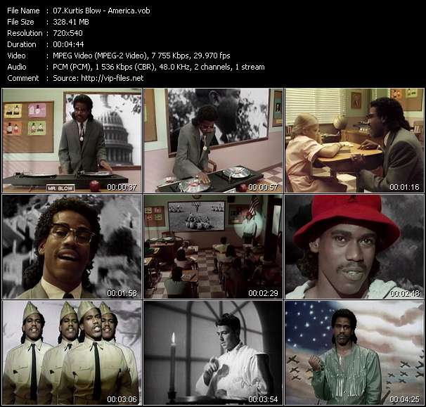 Kurtis Blow video ”America” from dvd ”Rock America Dance October 1985”