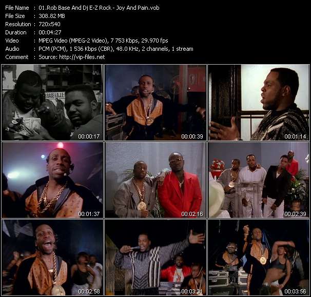 Rob Base And Dj E-Z Rock video ”Joy And Pain” from dvd ”Rock America Urban April 1989”