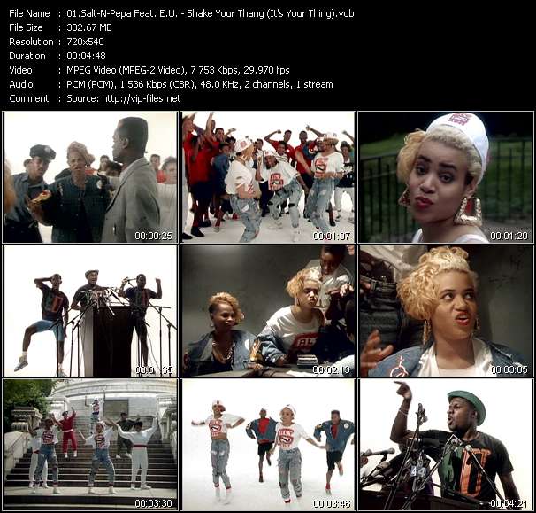 Salt-N-Pepa Feat. E.U. video ”Shake Your Thang (It's Your Thing)” from dvd ”Rock America Urban September 1988”