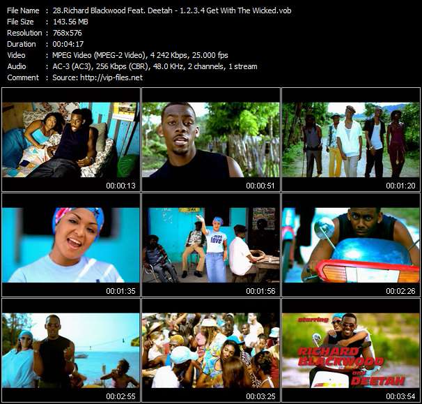 Richard Blackwood Feat. Deetah video ”1.2.3.4 Get With The Wicked” from dvd ”The White Disc Music Promo Vol.10”