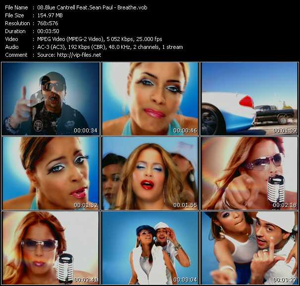 Blue Cantrell Feat. Sean Paul video ”Breathe” from dvd ”Maxim Hot Clips Vol.3”