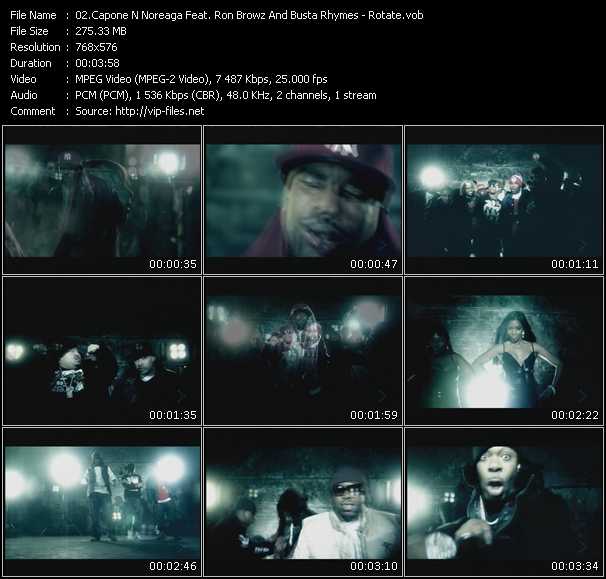 Capone-N-Noreaga Feat. Busta Rhymes And Ron Browz video ”Rotate” from dvd ”MixMash Urban March 2009”