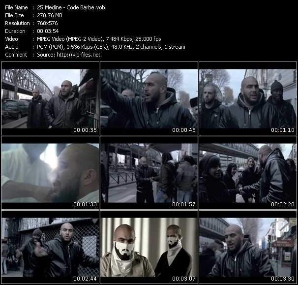 Medine video ”Code Barbe” from dvd ”MixMash Urban March 2009”