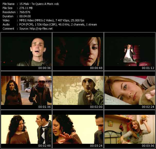 Download Music Video: Maki - Te Quiero A Morir 